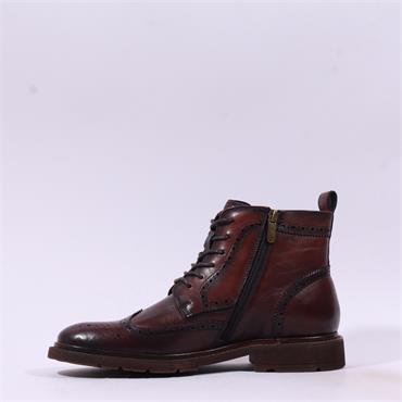 Tommy Bowe Barre Wingtip Ankle Boot - Dark Ale